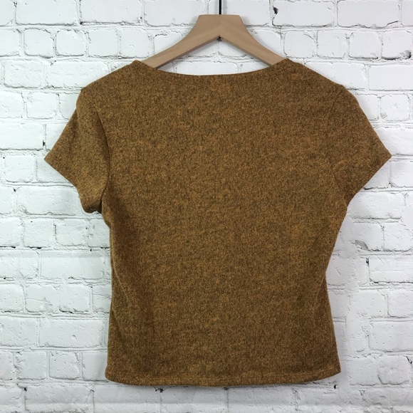Forever 21 Brown Textured Crop Top - Picture 3 of 3